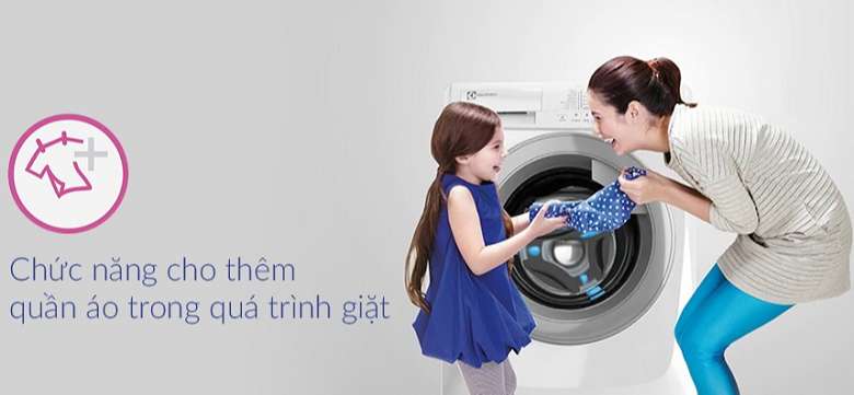 Chức năng Add Cloths - Máy giặt Electrolux 8 Kg EWF8025EQWA