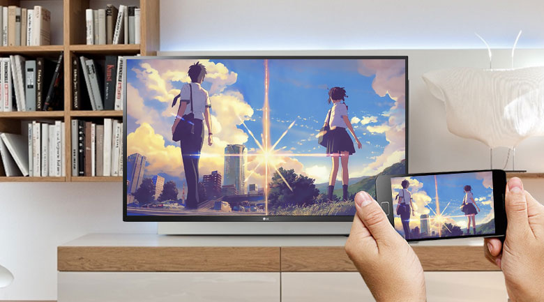 Android Tivi Sony 4K 50 inch XR-50X90J - Chiếu màn hình điện thoại lên tivi cùng tính năng Chromecast và AirPlay 2