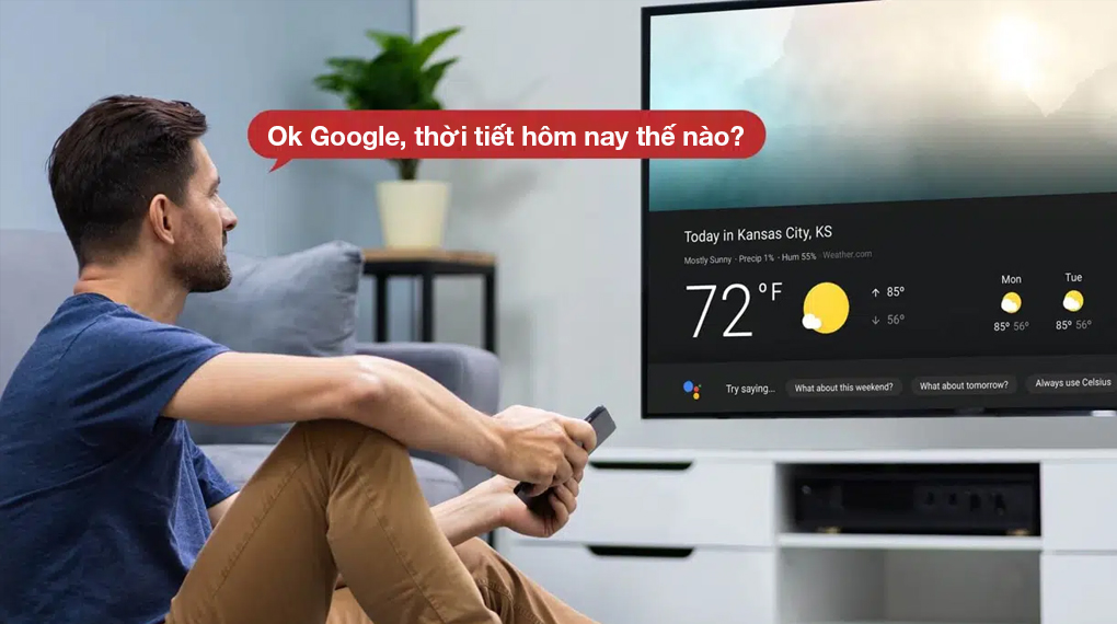 Google Tivi TCL 4K 75 inch 75P635 - Tiện ích