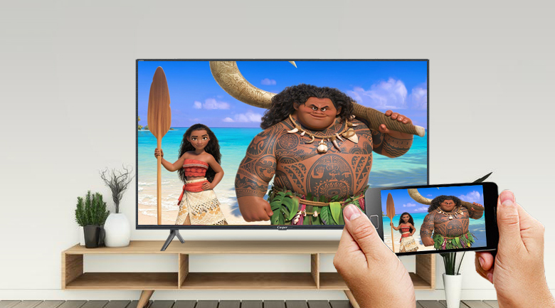 Smart Tivi Casper 43 inch 43FG5200 - Trình chiếu màn hình điện thoại lên Android tivi Casper dễ dàng cùng tính năng Chromecast